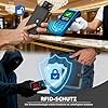 TENBST Geldbörse Herren mit Münzfach, Hochwertige Slim Wallet, Kartenetui Klein 8-10 Karten, Premium Exklusiv Geldbeutel RFID Schutz, Portmonee Herren, Smart Wallet, Kreditkartenetui - Schwarz #4