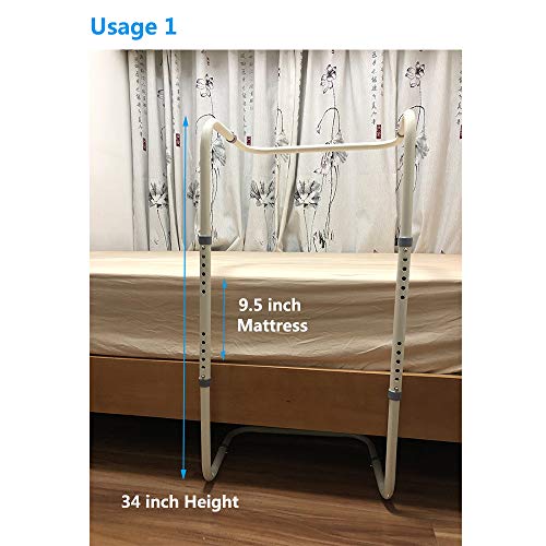 Zelen Blanket Lifter for Feet Lift Bar Sheet Riser Foot Tent Blanket Support Holder 26-34'' Adjustable Bed Cradle Assistance Device Hospital Bed Rail Accessories Leg Knee Ankle Post Surgery Recovery - Thumbnail 7