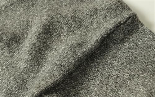 Men's Thick Warm V-Neck Knitted Cardigan Simple Vintage Basic Wool Sweater4