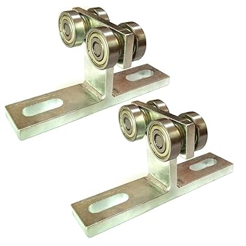 RHKING Electric Hoist Installation Roller Trolley 4 Wheel Trolley Assembly 2PCS Silent for use with 1-5/8