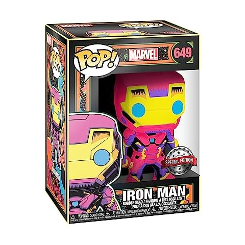 Funko POP! Black Light Iron Man Figure Cover