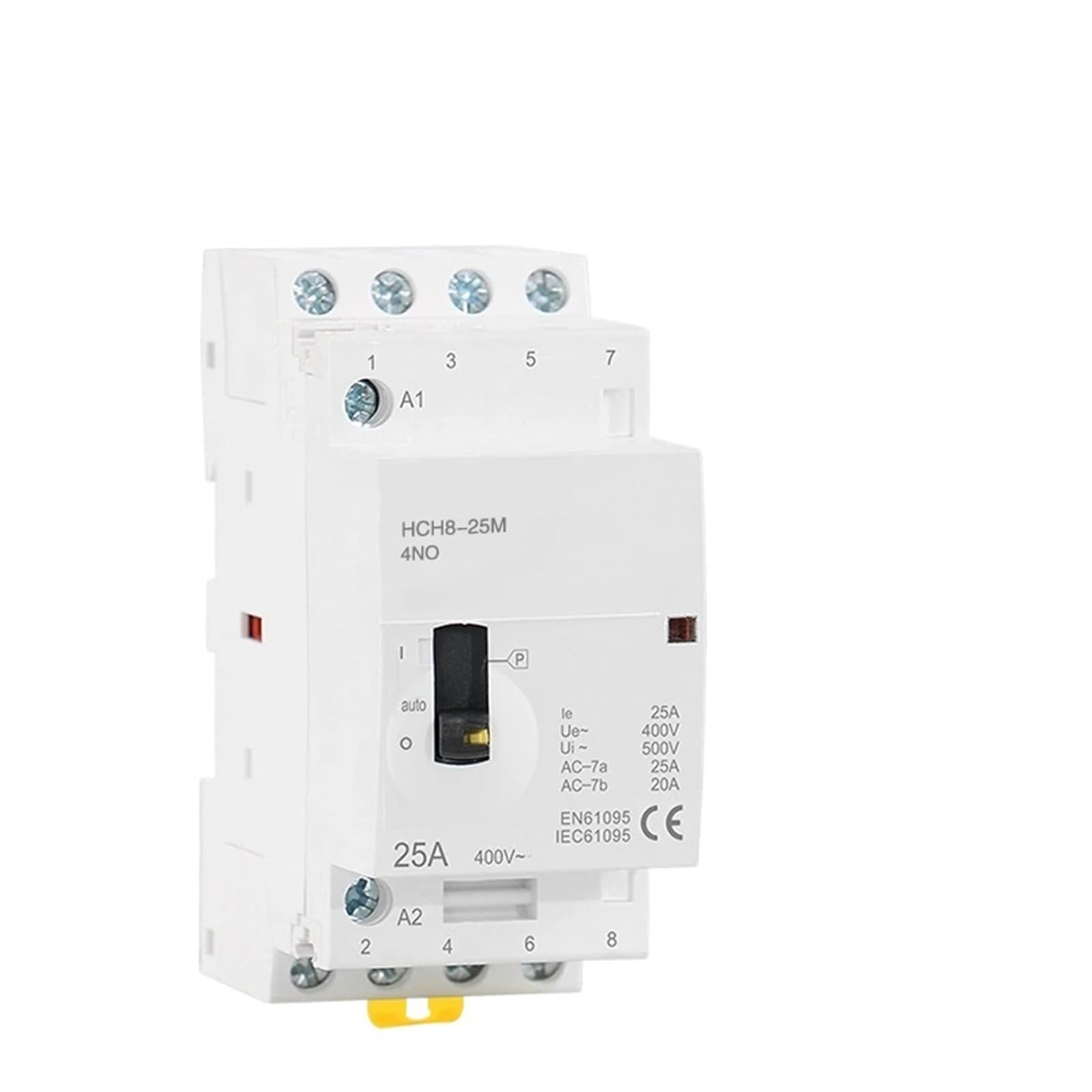 Contacteur 4P 25A 110V HCH8-25M pour tableau électrique avec interrupteur