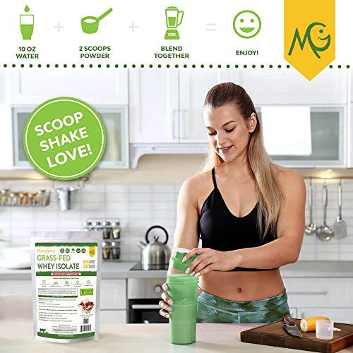 MariGold Grass-fed Whey Protein Isolate Powder - Strawberry Sundae Flavor - 1 Lb Bag | 100% Pure, Cold-Processed, Micro-Filtered, Undenatured, Non-GMO, rBGH Free, Soy Free, Gluten Free, Lactose Free - Image 4