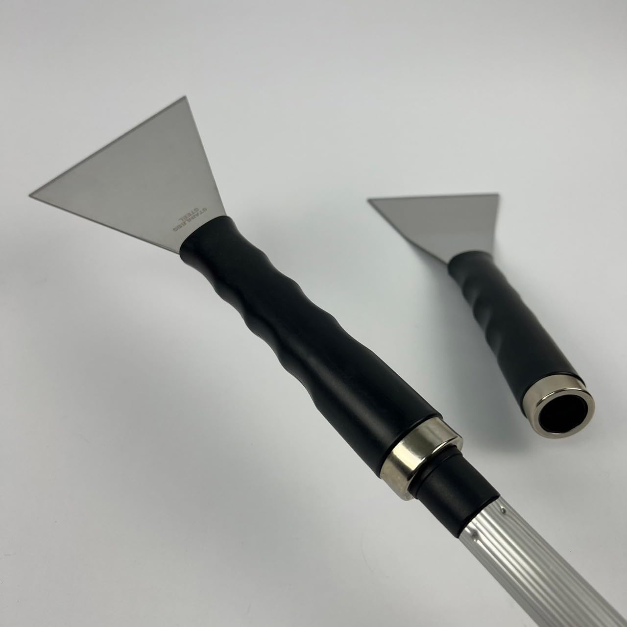 Stainless Steel Chisel Pole Scraper 4", Paint Scraper, Wall Paper Scraper, can be installed with an extension pole (4" Bent)