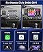 4G 64G Car Stereo for Honda Civic 2006-2011 Radio with 10.1inch 1280x720 IPS Touch Screen AI Radio DSP 36EQ Wireless Carplay Android Auto Bluetooth 5.0 GPS FM/RDS WiFi MirrorLink AHD Backup Camera