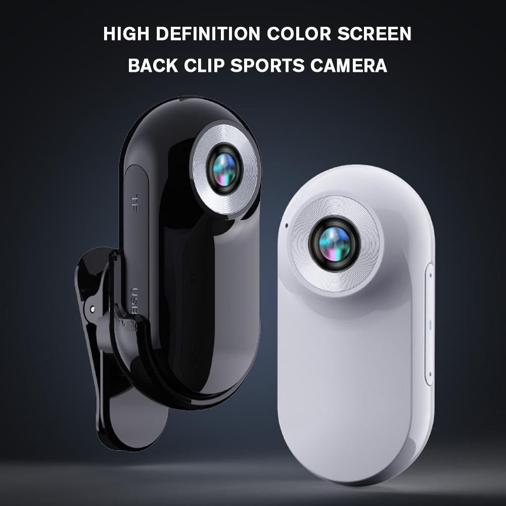 Cat Cam Pro 2.0 Caméra Portable HD 1080p Étanche pour Animaux de Compagnie avec Enregistrement Vidéo et Suivi pour Chats, Mini Caméra Sport sans Fil (Noir, 64 Go)