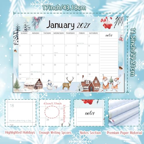 Image of Guasslee Desk Calendar 2026-2027, 19 Month Jun 2026-Dec 2027, 17 inch X 11.5 inch