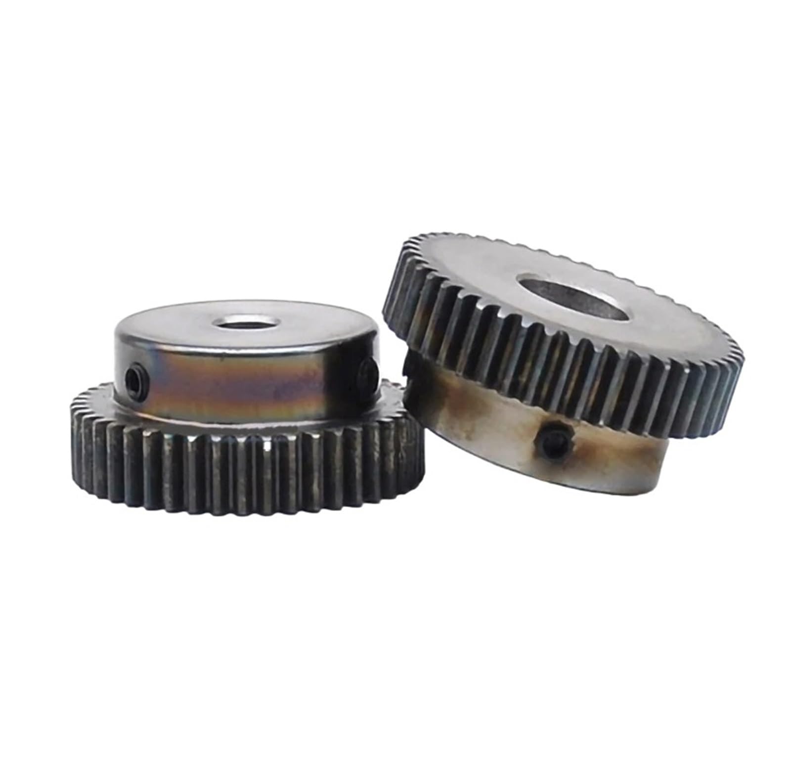 Bevel Gear Pinion Hardware Mechanical 2 Pcs 44/45/48/50 Teeth Shoulder Gears Motor Gears Stepped Gears Spur Gear with Step Transmission(1M 44T Hole 10)