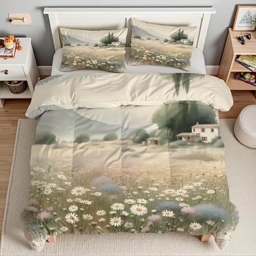 Housse de couette microfibre douce de qualité supérieure avec imprimé d'art - 4