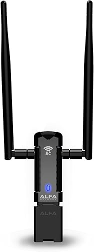 Miniatura 3 de ALFA Network AWUS036AC Adaptador Wi-Fi inalámbrico USB AC1200 de larga cobertura de largo alcance con antena externa de alta sensibilidad -