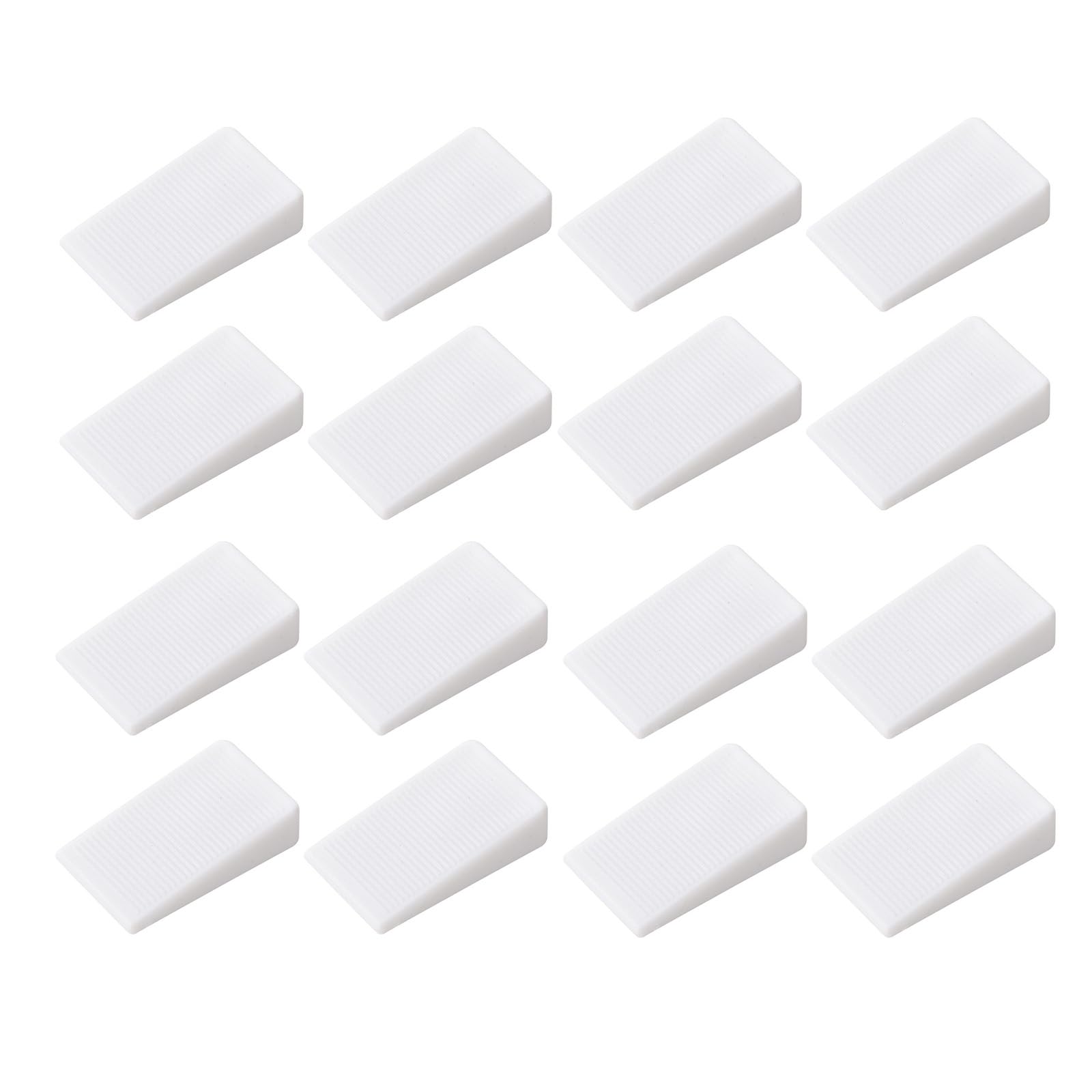 16 Pcs Furniture Leveling Wedge Non-Slip Furniture Pads Wedges White Leveling Shims for Stability and Noise Reduction 2Height Options(5mm 10mm)