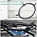 Hiorucet W10216179 Cast Iron Wok Ring, Wok Support Ring for Gas Stove GE, KitchenAid, Kenmore, Jenn-Air, Whirpool Gas Range Parts, Non Slip Wok Burner Rings Pan Stand Round Rack Holder Accessories.