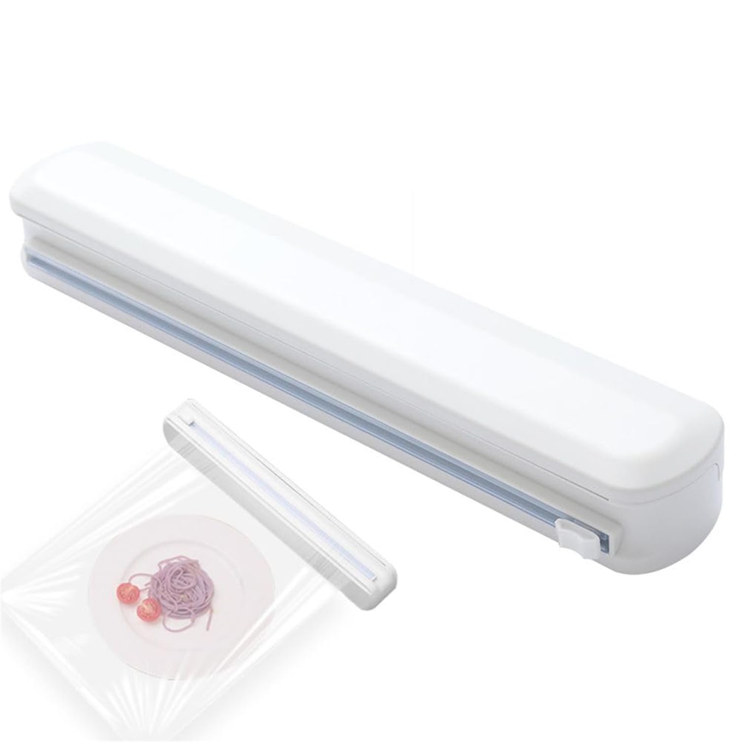 Cling Film Dispenser with Cutter, Cling Film Dispenser, Dispenser and Dispenser for Aluminium Foil and Cling Film, Also for Tin Foil, Baking Paper