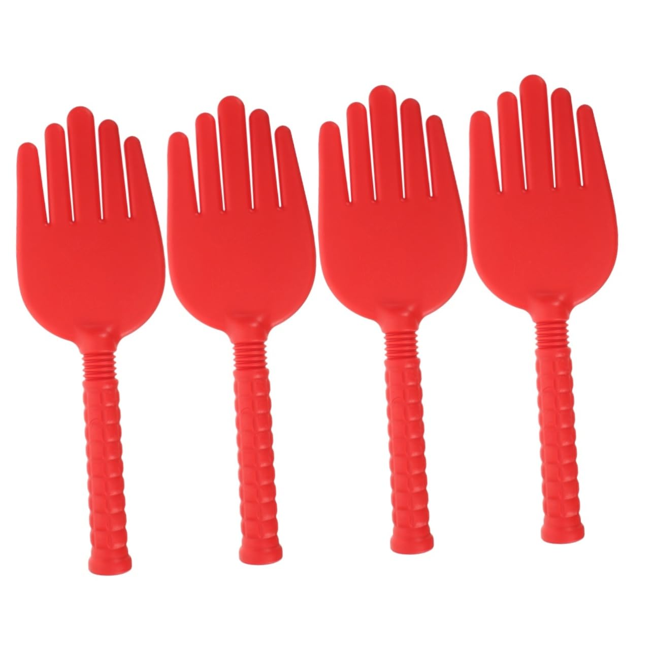 4 Pezzi Strumento di massaggio corporeo massaggiatore bob portatile mano pacca sul corpo massaggio a spalla Attrezzatura da massaggio colpetto Gel di silice rosso