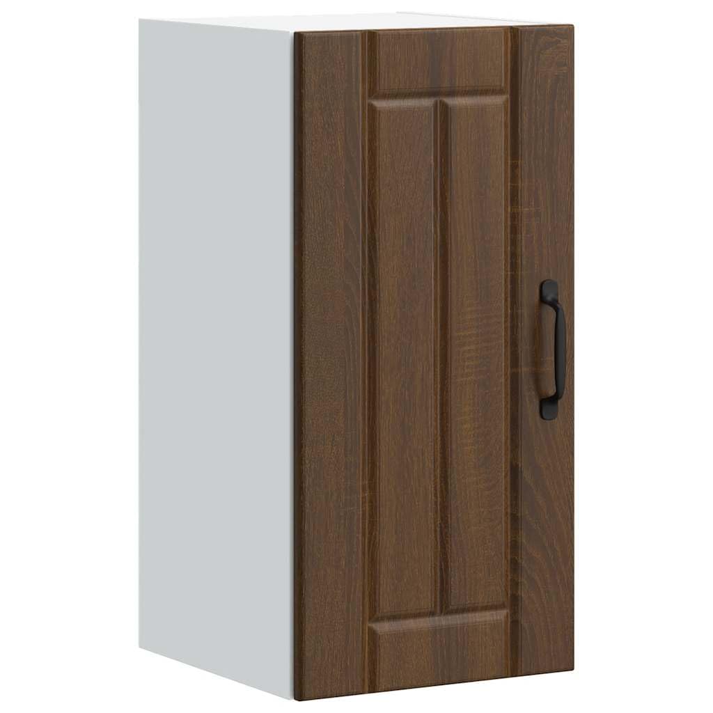 vidaXL Kitchen Wall Cabinet Lucca Brown Oak Engineered Wood, kitchen wall unit, cabinet for kitchen wall, wall cabinets with doors
