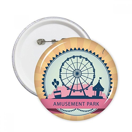 Pins grande roue multicolore avec épingle robuste pour customisation sac