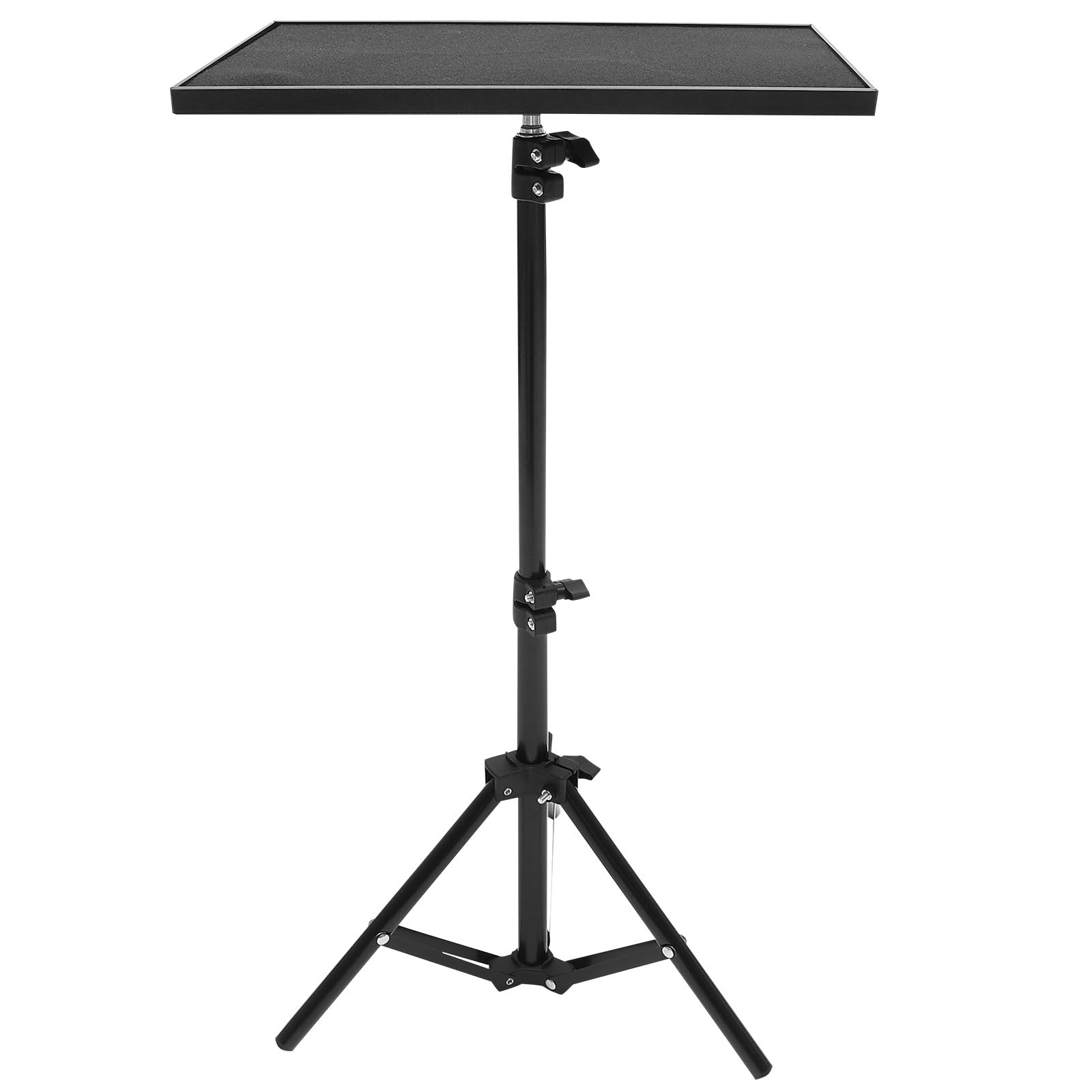 Angoily Trípode para Proyector Plegable Ajustable, Soporte de Abs y Metal, Bandeja para Portátil, Estantería Multifuncional para Cine en Casa y Reuniones de Oficina
