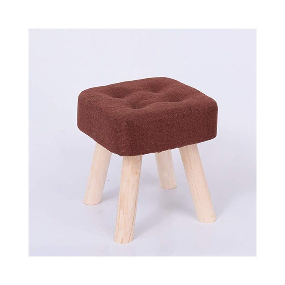 Petit banc repose-pieds bois massif tabouret bas lavable de salon