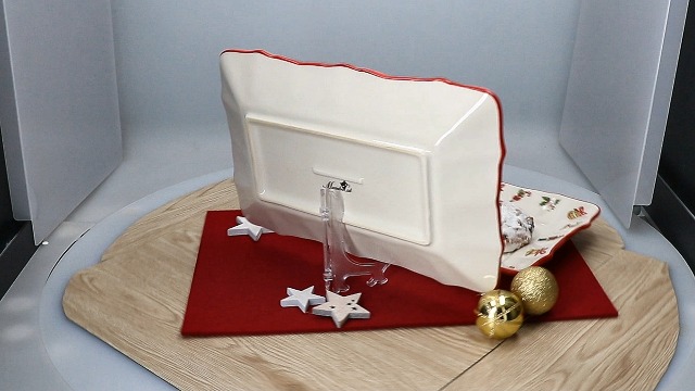 Maestro Natale Servierschale 33cm 1,35L Keramik Große Obst-Bowl XXL- Schüssel