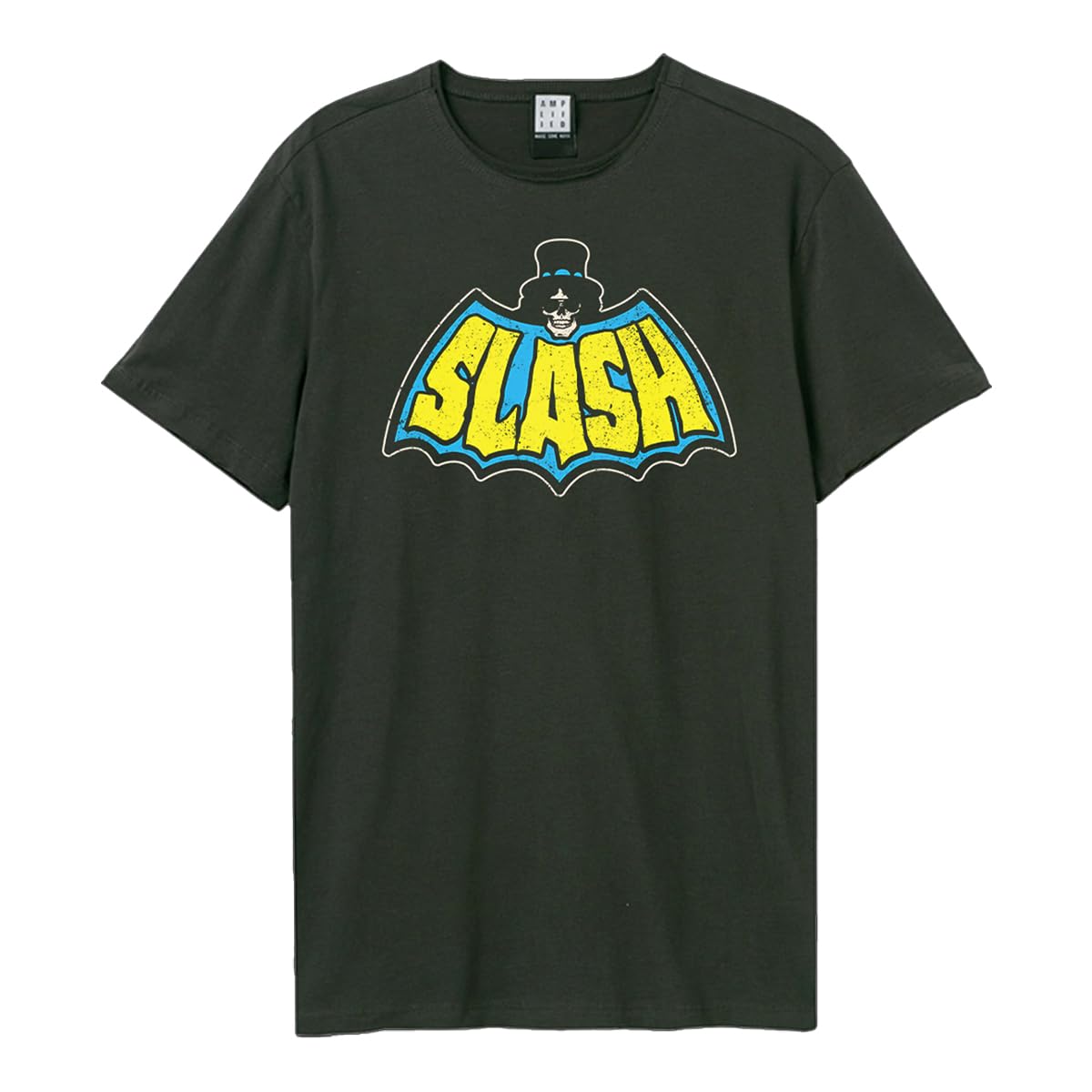 Amplified Unisex Adult Slash Bat Slayer Vintage T-Shirt (XL) (Charcoal)