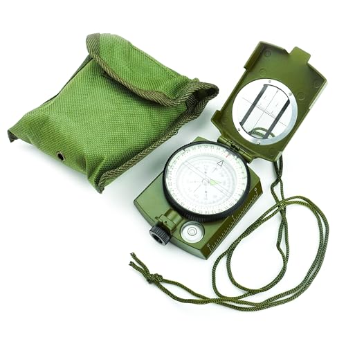 Image of REMEDYWALA Waterproof High Accuracy Military Compass for Directions Vastu Professional (3.25 x 2.5 x 1.2 inch)