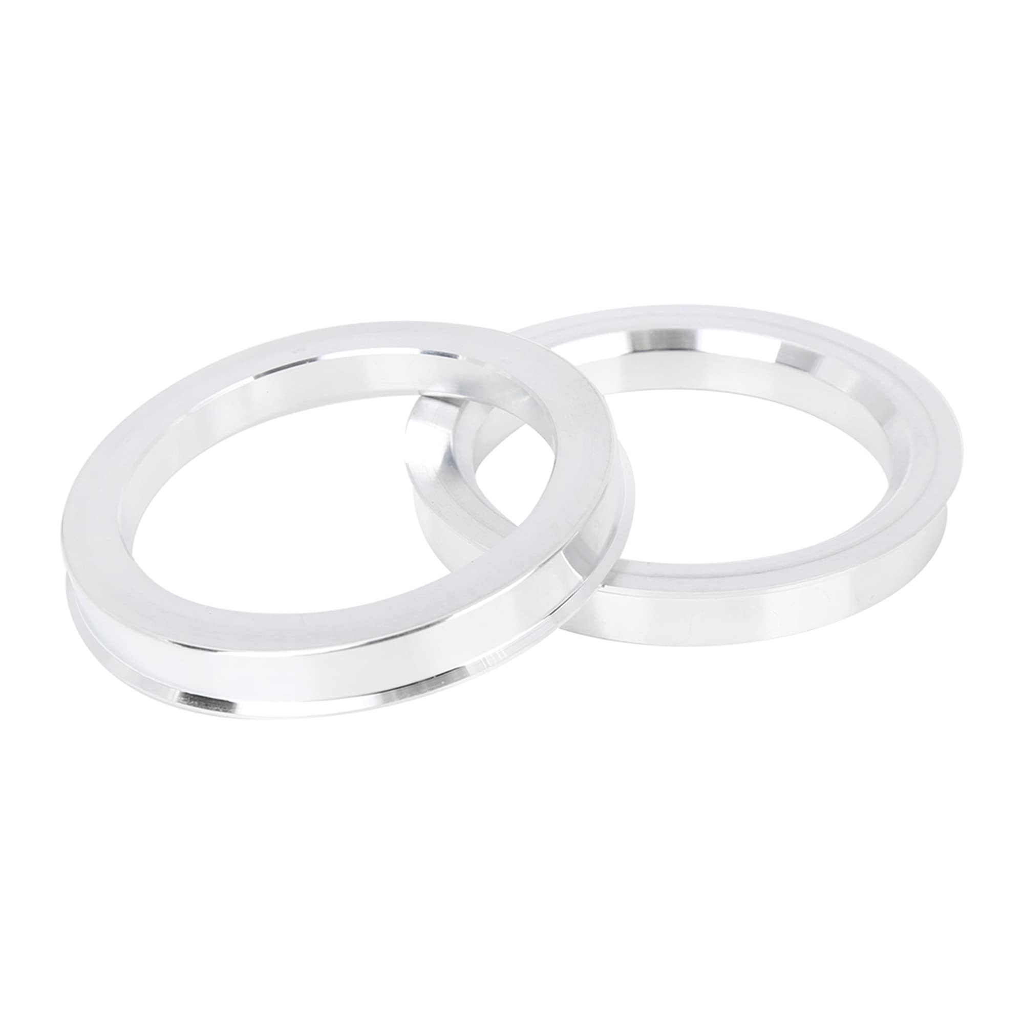 X AUTOHAUX 4X Anneaux De Centrage 73.1-57.1mm Alliage Aluminium Voiture | Profondeur: 10mm, Élimine Les Vibrations, Ajustement Précis, Usinage De Précision, Convient Pour La Plupart Des Véhicules
