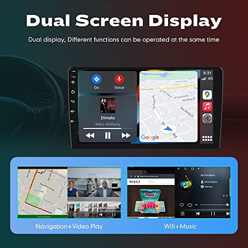 Radio Android para auto 10 pulgadas con CarPlay y cámara miniatura 7