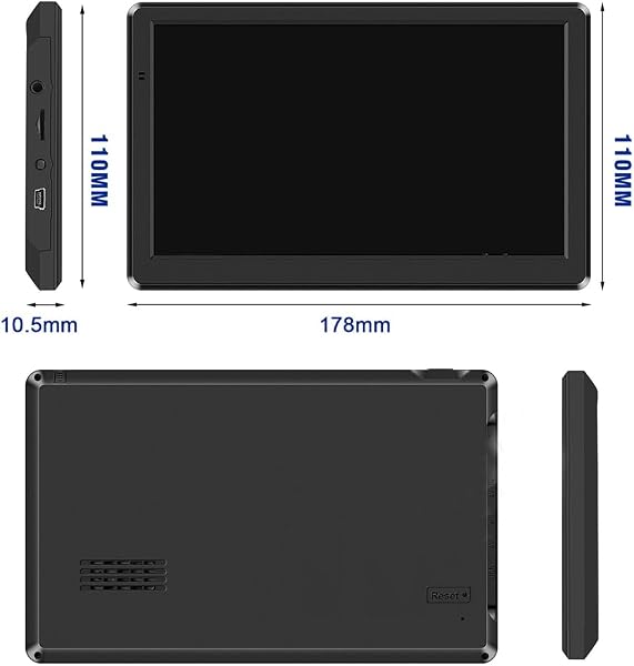 NEWFUN Navigatore Camion,Navigatore Auto,2025 7 Pollici GPS Touchsceen Navigatore 8GB,con POI Avviso Guida vocale Lane Programma gratuito a vita Aggiornamento UE,per Auto Camion - 4