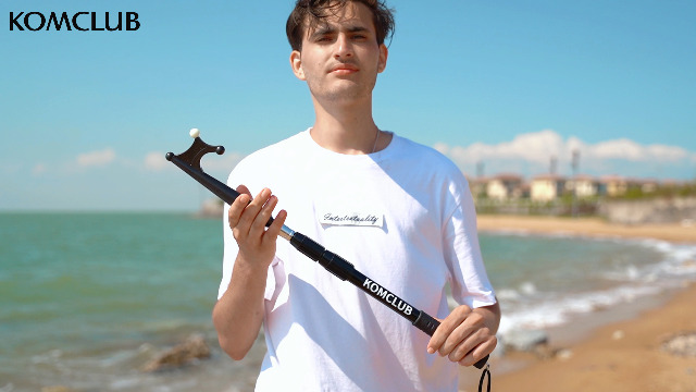 Gancio Telescopico Per Barche KOMCLUB - In Fibra Di Vetro, Leggero, Con Testa Luminosa | Portatile E Resistente - Foto 13