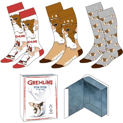 Pack 3 Calcetines infantiles con diseño de Gremlins Comodidad y