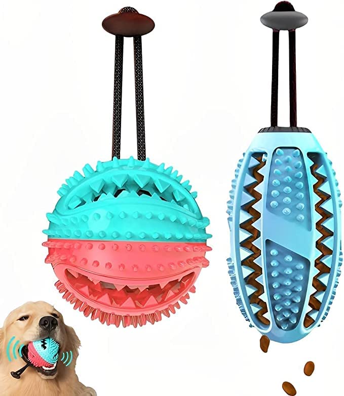 Woofy Dog Treat Dispensing - Durable Interactive Teething Toys | IQ Training and Chewing Toy for Dogs and Puppies - Pack of 2 (B0BNLKM5WB) Amazon Price History, Amazon Price Tracker