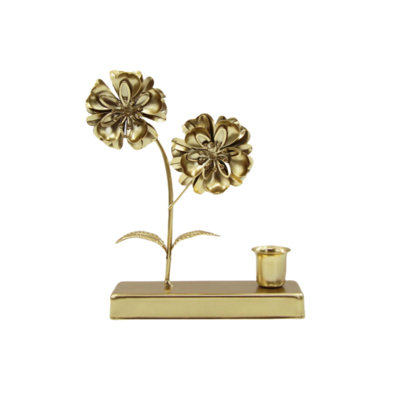 Kalttoy Iron Holder Candlestick Flower Stand for Wedding Dining Room Decorations Iron Stand