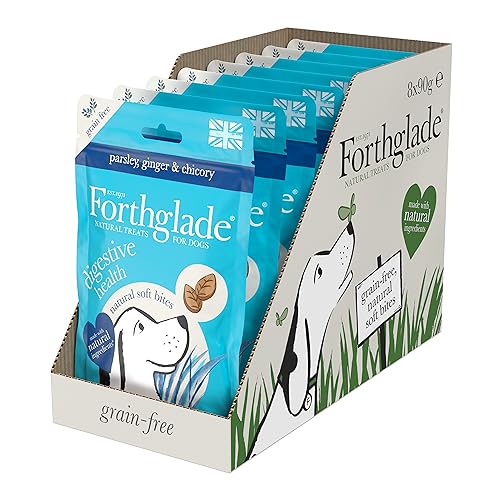 Forthglade Natural Dog Treats (8 x 90g Bags), Hypoallergenic & Grain Free Dog Treats with Chicken, Ginger, Parsley & Chicory - Image 2