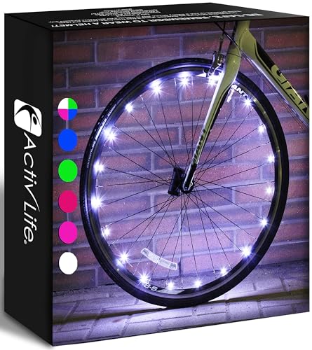 Product Image of the Activ Life LED Bike Wheel Lights with Batteries Included, Get 100% Brighter and...