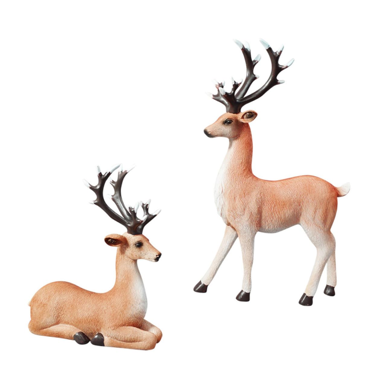 TOPBATHY Elchfiguren aus Kunstharz Tischdeko Elch Tier-Ornament Dekoration für Zuhause Geschenkidee für Freunde