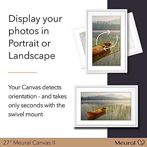 Meural Canvas II MC327BL Smart Art Digital HD Canvas 48 x 74 cm (zwart frame, 27 inch, schilderijen en foto's worden… - Image 8