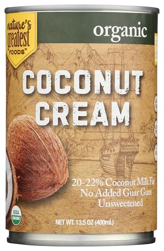Nature's Greatest Foods Organic Coconut Cream, No Guar Gum, 13.5oz 12Pk