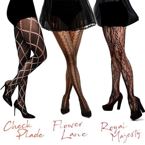 Image of TouchUps Fishnet Stockings Fashion Stockings High Waist Bottom Wear Pull-on Style Breathable, Comfortable