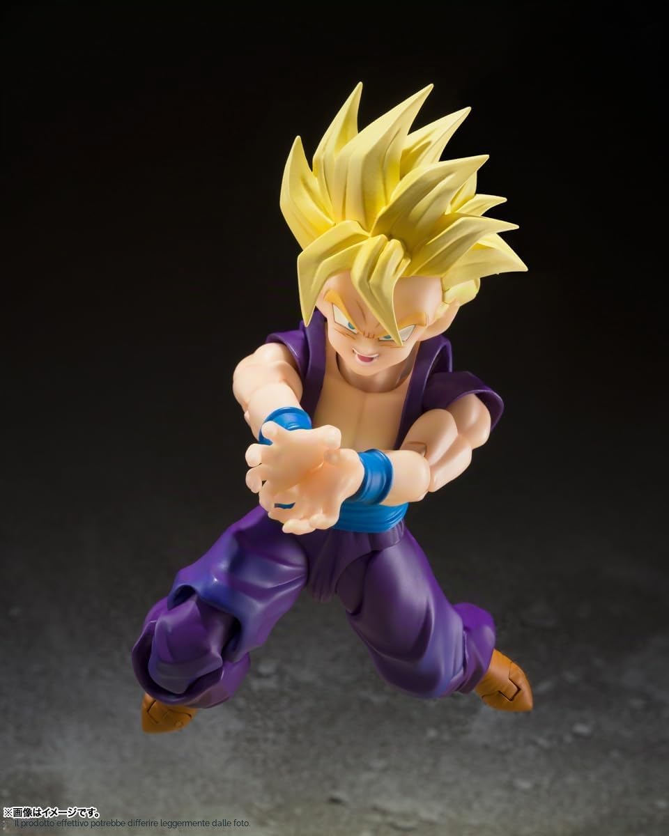 Bandai TAMASHII NATIONS - Dragon Ball Z - Super Saiyan Son Gohan - Il guerriero che ha superato Goku Spirits S.H.Figuarts Action Figure | Dragonball Z Statuetta S.H. 15,2 cm Figuarts - Super Saiyan Gohan Warror Who Overpassed Goku