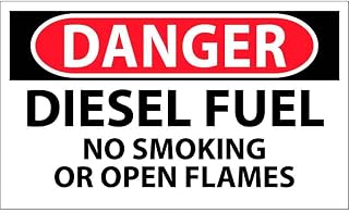 OSHA : Danger – Diesel Fuel No Smoking No Open Flames Metal Sign 8x12 Inch for Security Use