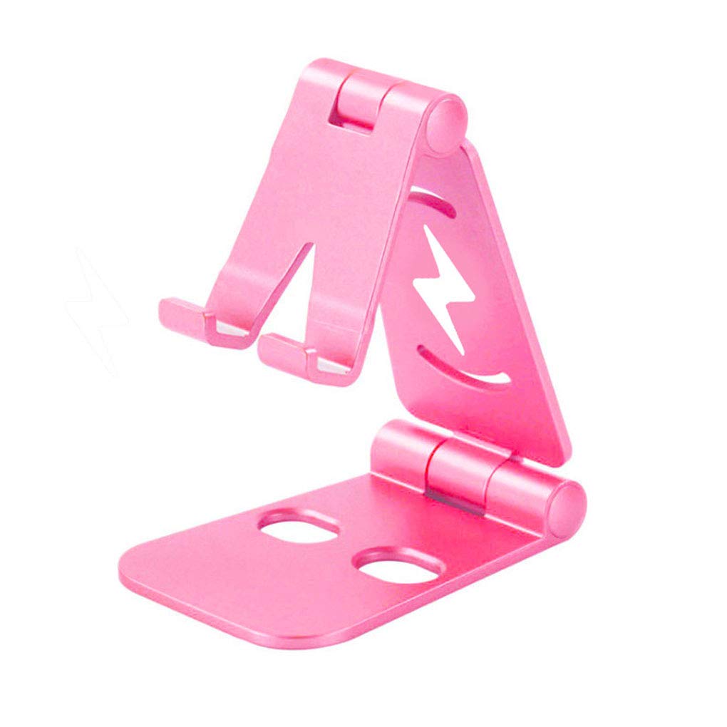 Gankmachine Foldable Desktop Phone Holder Cellphone Stand Portable Folding Mobile holder phone Phone Adjustable Stand, Red
