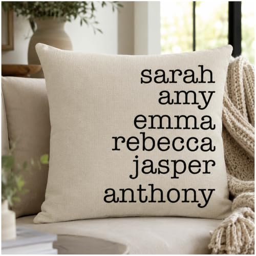 People People Customize 18x18 Family Name Throw...