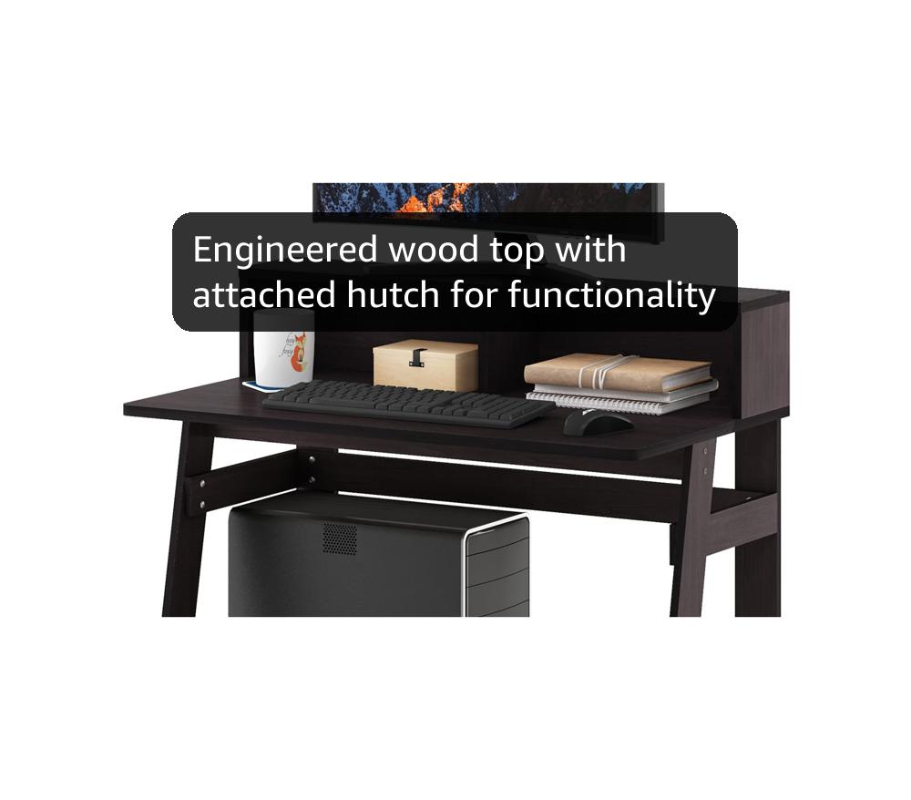 Amazon.com: Furinno Simplistic A Frame Computer Desk, Dark Walnut