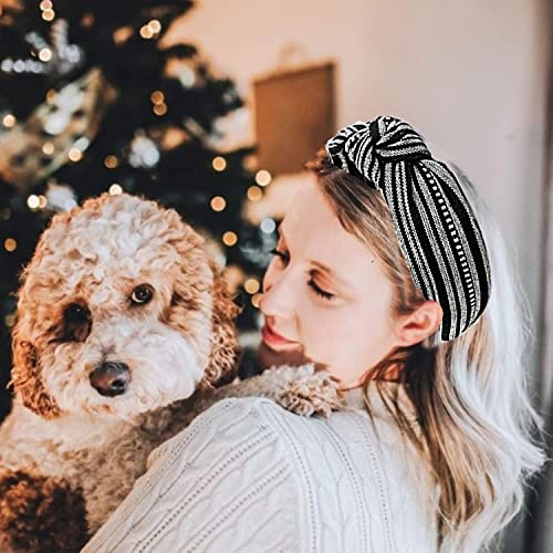 6 Pcs Rainbow Braid Headband Bohemian Hair Scrunchies Retro Knotted Headbands Elastic Cotton Hair Ties Ropes Scrunchie For Women Or Girls Hair Accessorie #TOP4