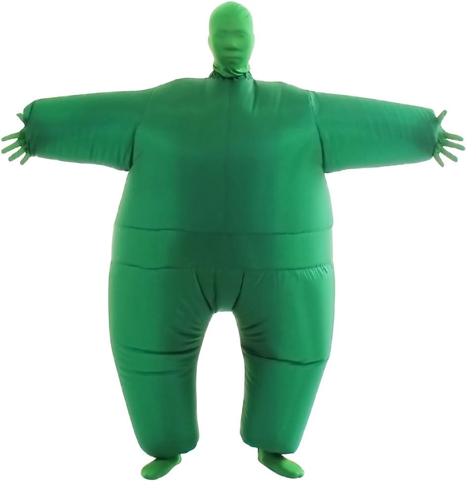 YEAHBEER Inflatable Costume Inflatable Costume for Adult Inflatable Costumes Adult Size Inflatable Body Suits Pants 14x3x12(Green)