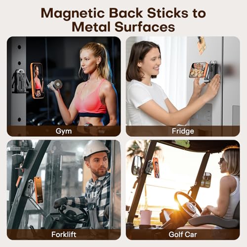 OMOTON TP02 360° Rotating for MagSafe Tripod, Aluminum Magnetic Phone Tripod for iPhone 17/16/15 Pro Max Air Women Men, Foldable Cell Phone Stand Fits Vlog, Gym, Travel Essentials Accessories Gift - Image 5