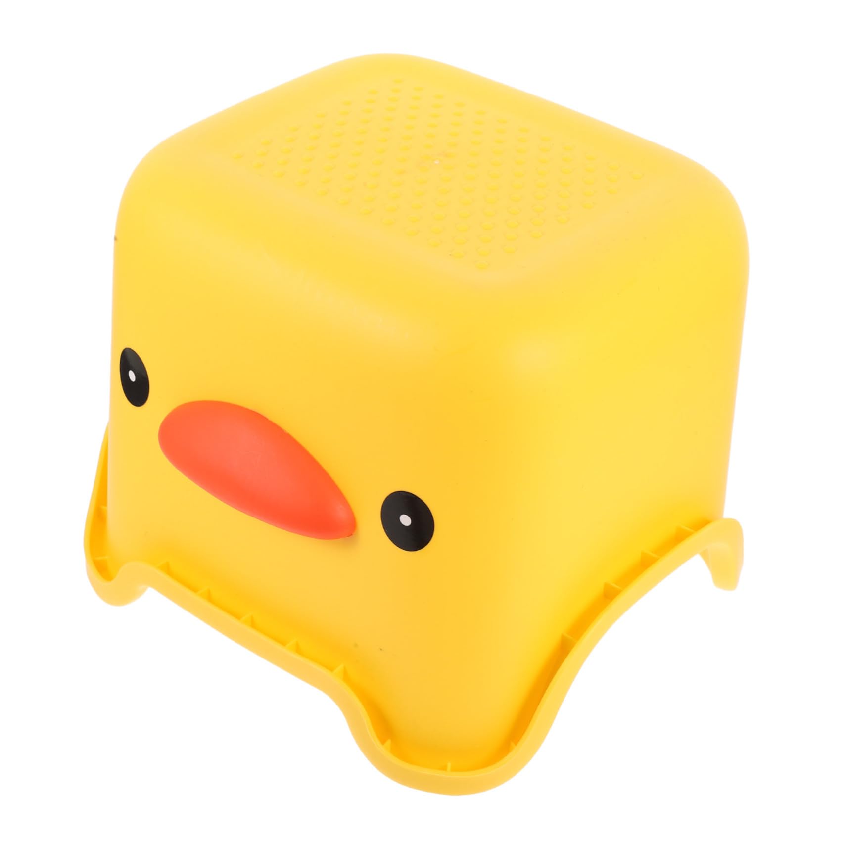 Sosoport Sgabello Per Bambini Portatile in Plastica Resistente, Sgabello Basso Quadrato Multifunzionale Per Bagno, Cucina e Camera Da Letto, Seduta Comoda e Organizer Design Papera