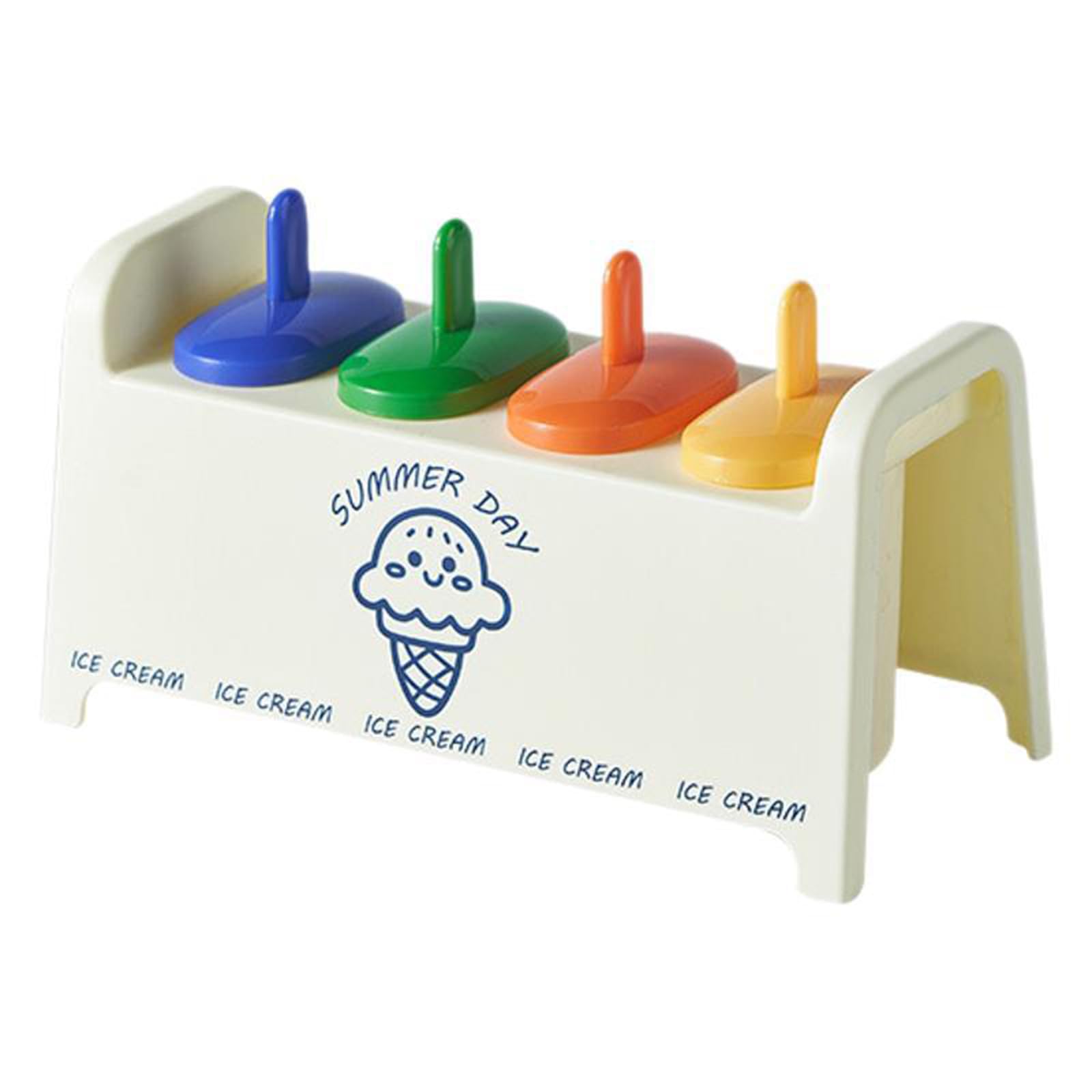 Xjdzineq Ice Cream Molds Fruit Juices Popsicles Molds for Popsicles with Easy Demold and Colorful Stick Snacks Maker