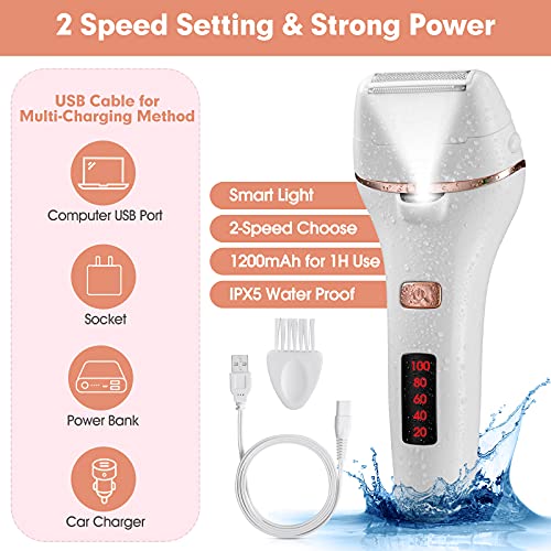 Epilator for Ladies, 2 in 1 Epilators Hair Elimination for Ladies with