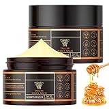 Bio Rindertalg Honig Balm, Whipped Tallow Creme für Gesicht & Körper, Beef Tallow Skincare & Feuchtigkeitscreme, Natürliche Hautpflege & Körperpflege, Öl- und Duftfrei, Schnell Absorbierend